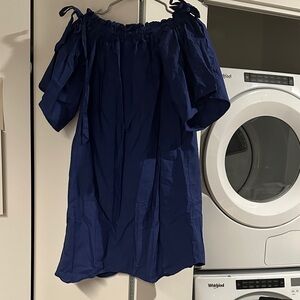 Women’s Navy Off-Shoulder Mini Dress